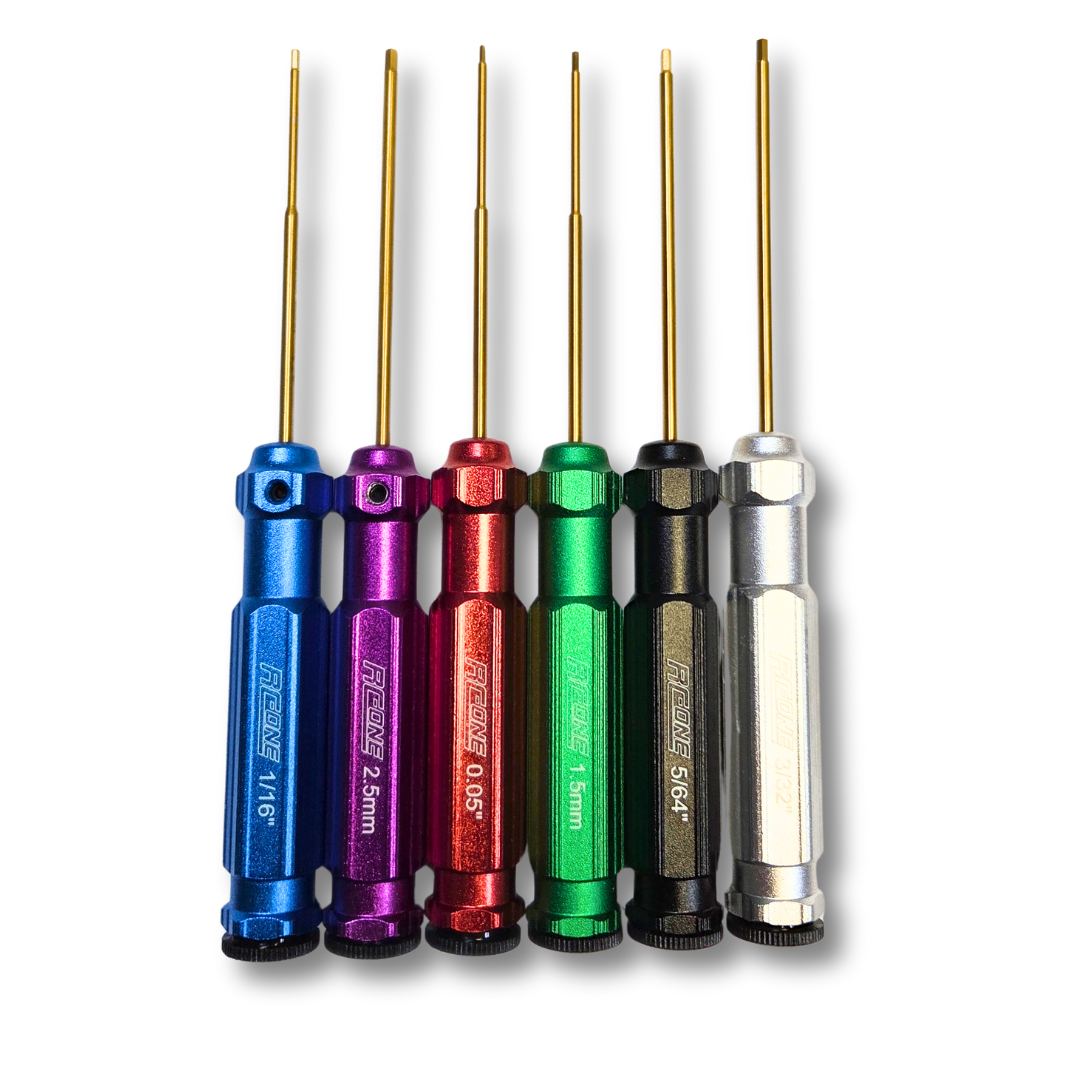 Classic Allen Wrench Set — Titanium Coated Tips (6-Piece, Metric