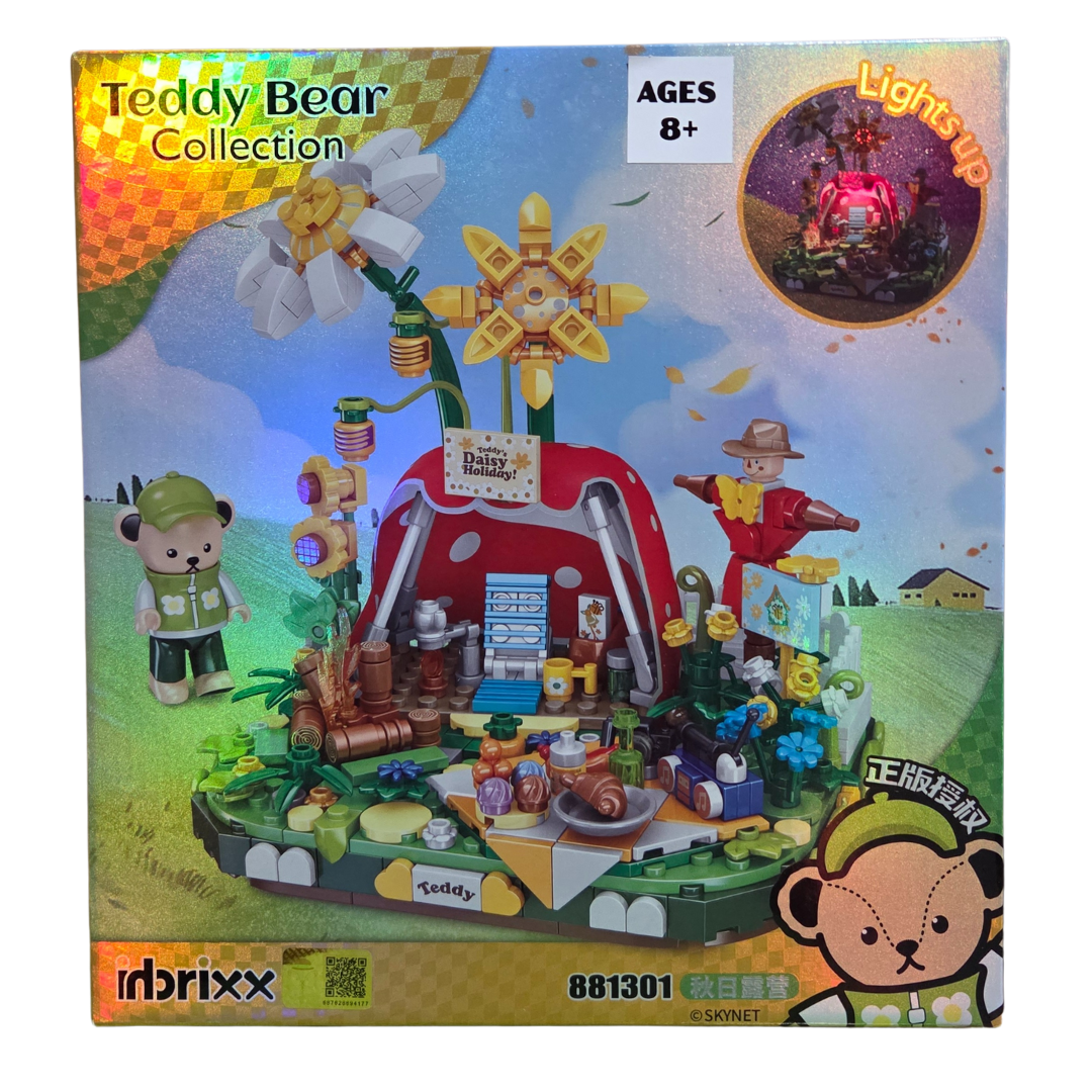 Inbrixx 81301 Teddy Daisy Holiday Camping – 490pcs Display Brick