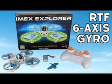 Load and play video in Gallery viewer, IMEX Explorer 2.4 GHz 6-Axis Gyro Quadcopter RC Drone
