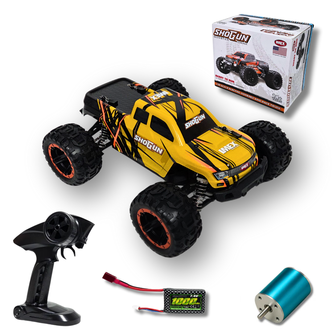 IMEX Shogun 1/16 Scale 4WD Brushless RC Monster Truck – High IMEX Shogun 1/16 Scale 4WD Brushless RC Monster Truck – High
