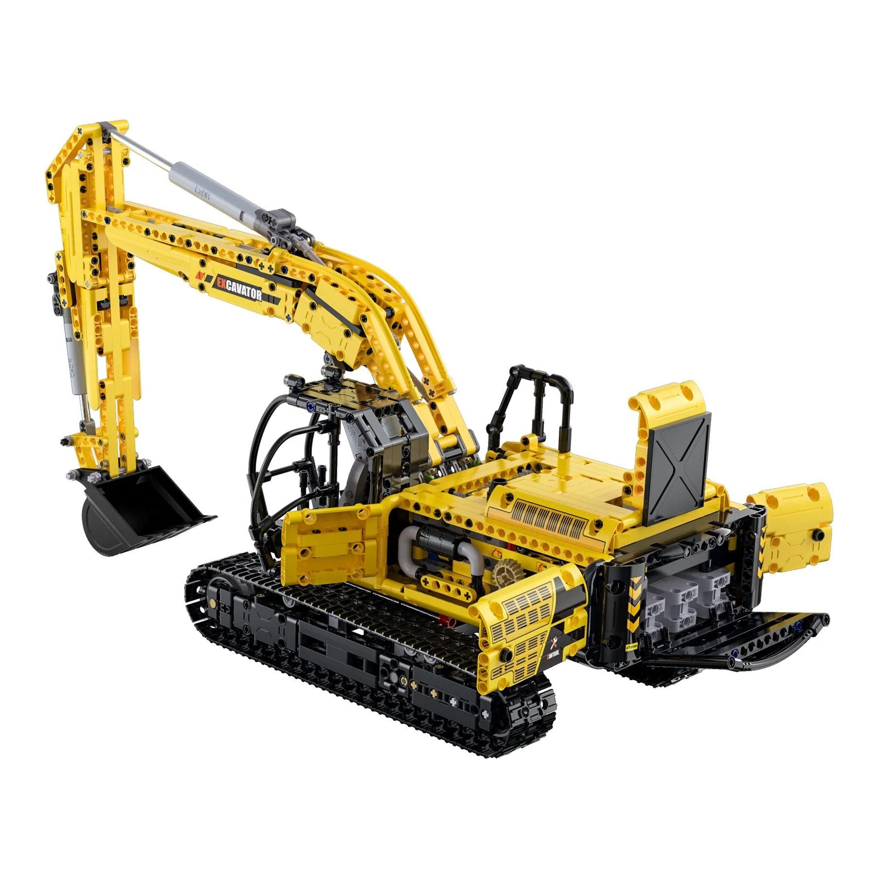 CaDA Full Function Excavator Construction Series (Non-Motorized) Brick Building Set 1,702 Pieces