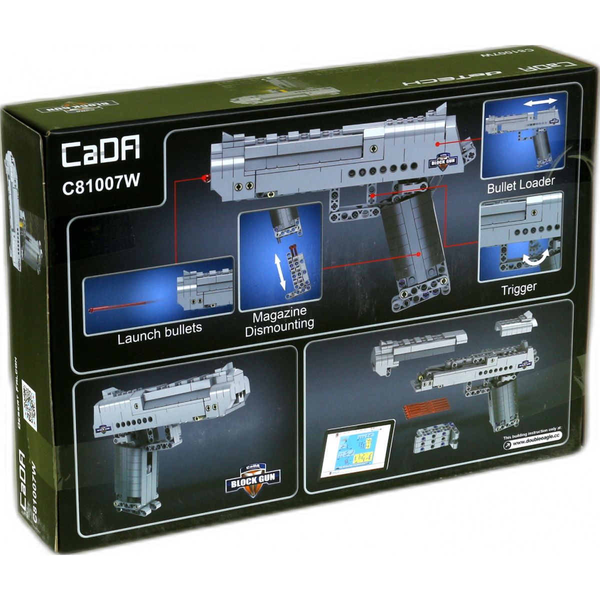 CaDA Model Pistol Brick Building Set 307 Pieces