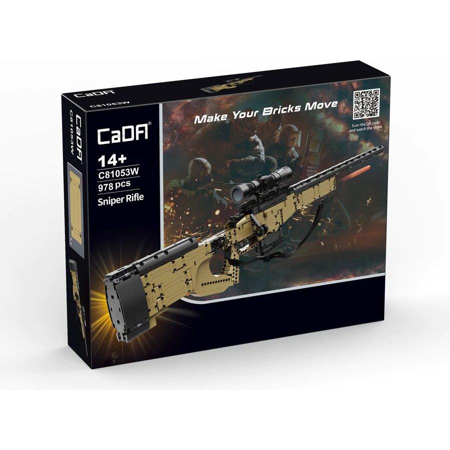 CaDA Model Sniper Rifle Brick Building Set 979 Pieces