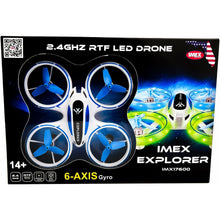 Load image into Gallery viewer, IMEX Explorer 2.4 GHz 6-Axis Gyro Quadcopter RC Drone

