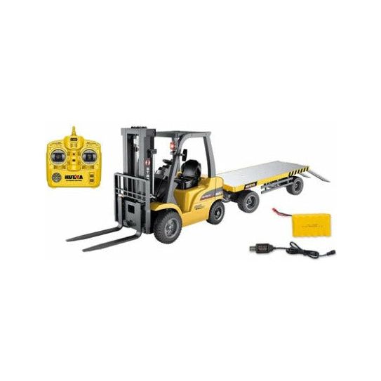 HUINA FORKLIFT AND TRAILER (1/10TH SCALE)   OPEN BOX