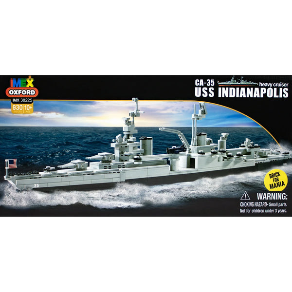IMEX Oxford USS Indianapolis CA-35 Heavy Cruiser Brick Set – 930 Pieces
