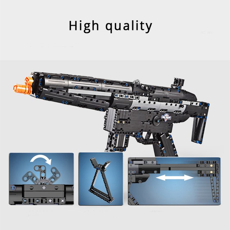 CaDA Model Submachine Gun Brick Building Set