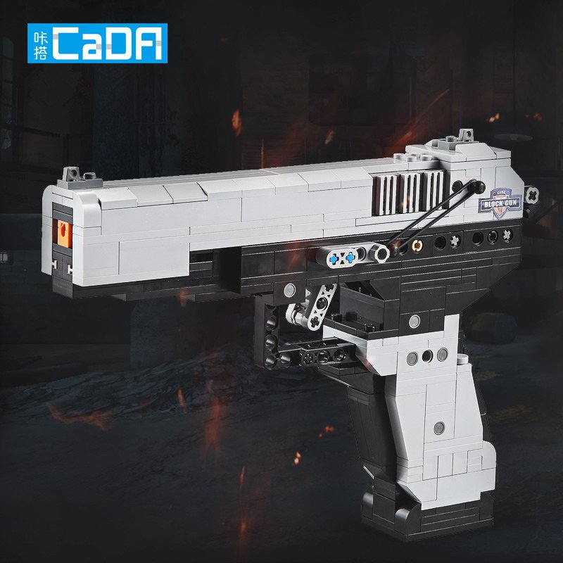 CaDA Model Combat Pistol Brick Building Set 412 Pieces