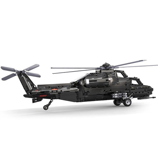 CaDA WZ10 Military Helicopter Remote Controlled Brick Building Set 989 Pieces