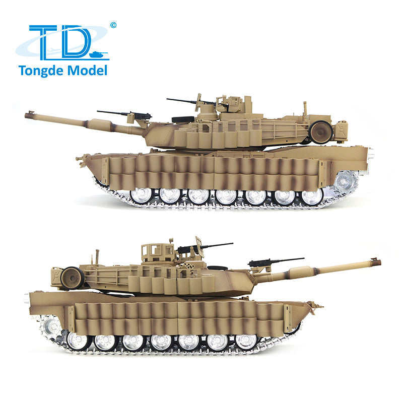 TONGDE M1A2 SEP TUSK II Abrams 1/16 Scale Battle Tank - Metal Tracks