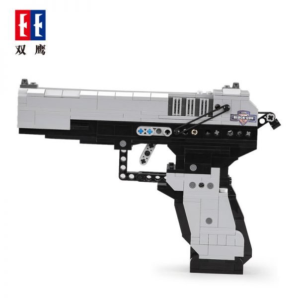 CaDA Model Combat Pistol Brick Building Set 412 Pieces