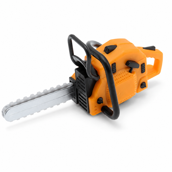 Orange 1/10th Scale Chainsaw Garage Accessory for RC Crawlers and Scale Dioramas