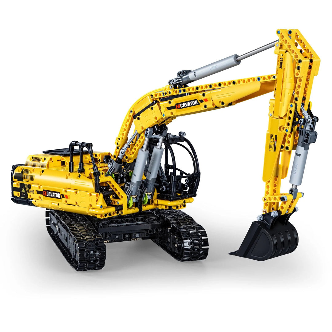 CaDA Full Function Excavator Construction Series (Non-Motorized) Brick Building Set 1,702 Pieces