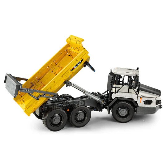 CaDA Articulated Dump Truck Remote Controlled Construction Series 1:17 Scale Brick Building Set 3,067 Pieces