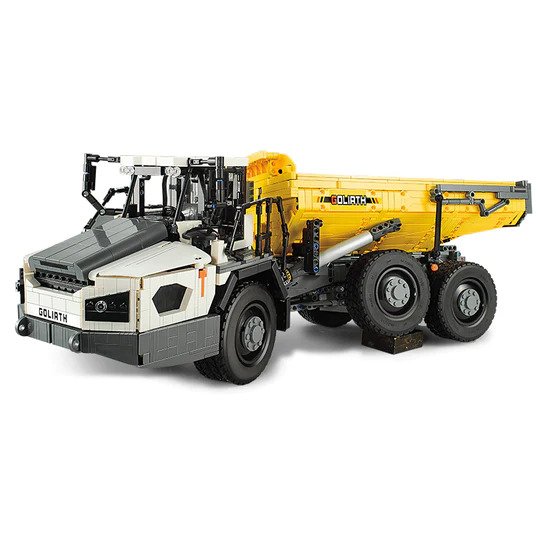 CaDA Articulated Dump Truck Remote Controlled Construction Series 1:17 Scale Brick Building Set 3,067 Pieces