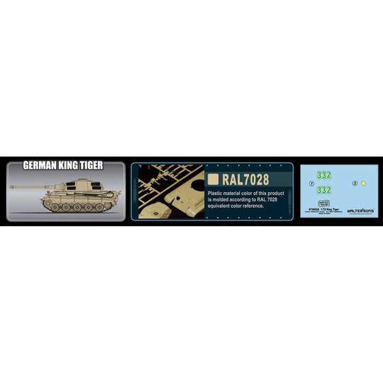 1:72nd Kit German King Tiger - Ardennes, December of 1944 - Taigen Tanks