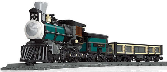 TH10 Steam Train Building Kit with Train Track (560 PCS)