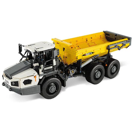 CaDA Articulated Dump Truck Remote Controlled Construction Series 1:17 Scale Brick Building Set 3,067 Pieces