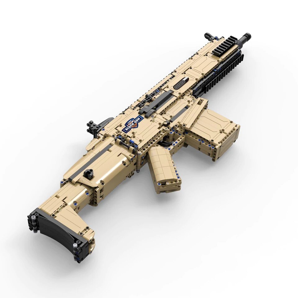 CaDA Model Assault Rifle Brick Building Set 1406 Pieces