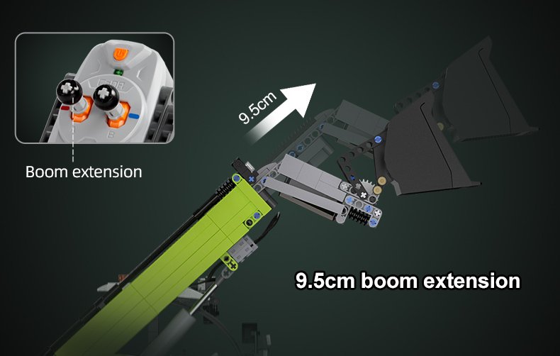 CaDA Masters Telehandler Loader 1:17 Scale Remote Controlled Construction Series 1:17 Scale Full Function Brick Building Set 1,469 Pieces