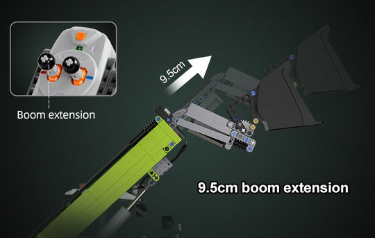 CaDA Masters Telehandler Loader 1:17 Scale Remote Controlled Construction Series 1:17 Scale Full Function Brick Building Set 1,469 Pieces