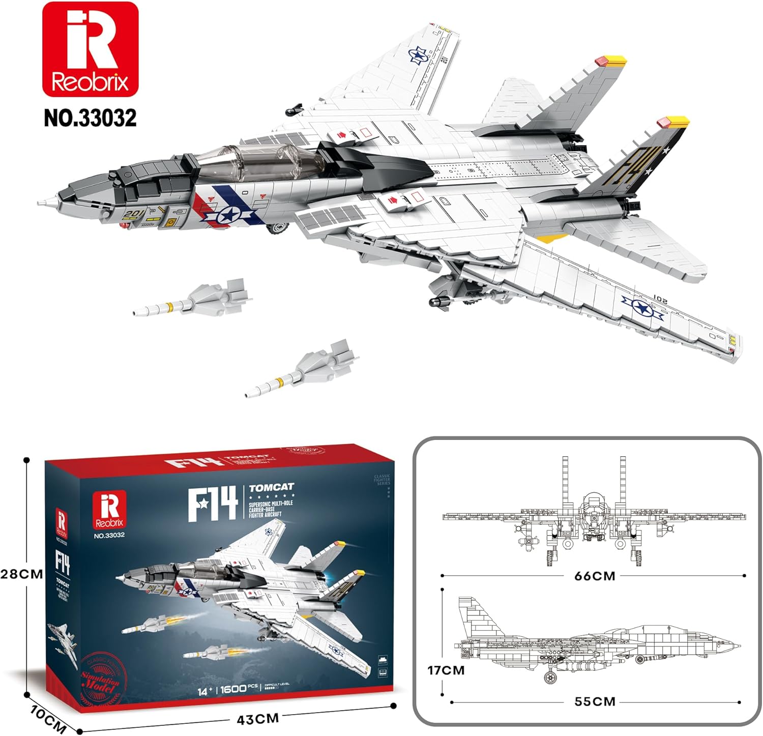 Reobrix 33032 F-14 Tomcat
