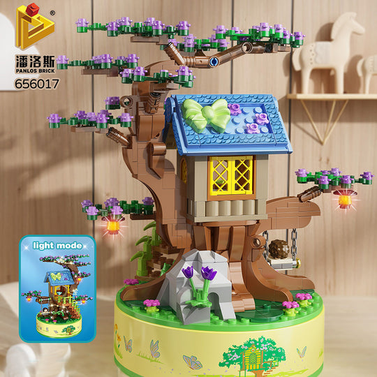 Panlos Creative Music Box Series – Tree House Music Box, Model 656017 (591 Pieces)