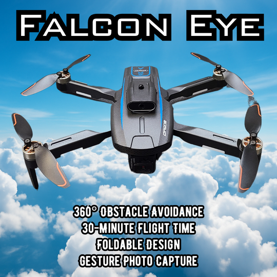 FalconEye Pro Foldable Camera Drone – Dual Cameras, 360° Avoidance, Brushless Power