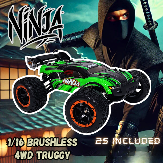 IMEX Ninja 1/16 Scale Brushless 4WD RC Truggy – High-Performance Off-Road Racing