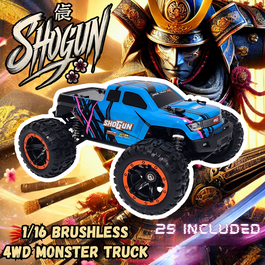 IMEX Shogun 1/16 Scale 4WD Brushless RC Monster Truck – High-Performance Off-Road Power