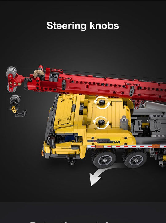 CaDA Mobile Extension Crane Construction Series (Non-Motorized) Brick Building Set 1,831 Pieces