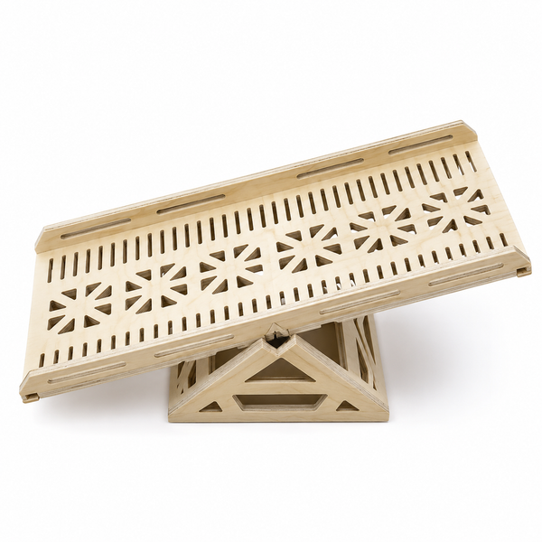 Wooden Tilt Bridge RC Crawler Obstacle for 1/16th, 1/18th, and 1/24th Scale Crawlers