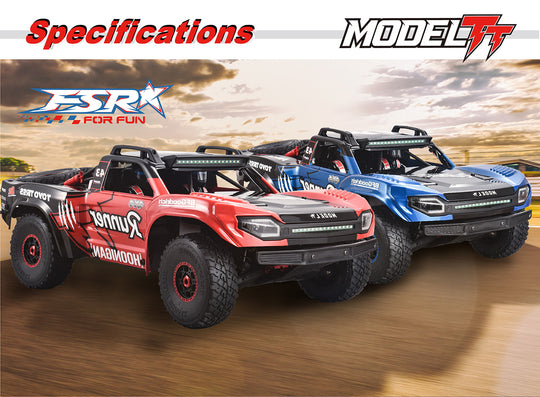 FS Racing FS23906 Runner SCT 1/7 Scale 4WD Brushless Short Course Truck – Blue Edition