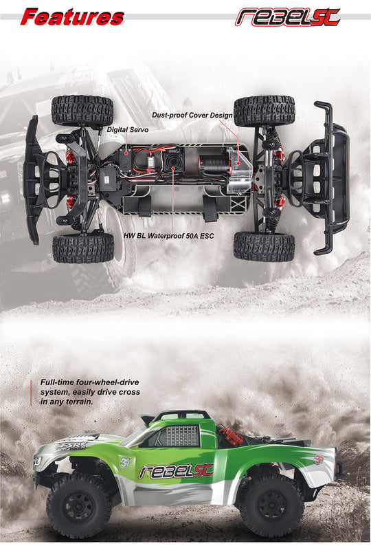 FS Racing Rebel SC 1/10 Brushless 3S Short Course Truck