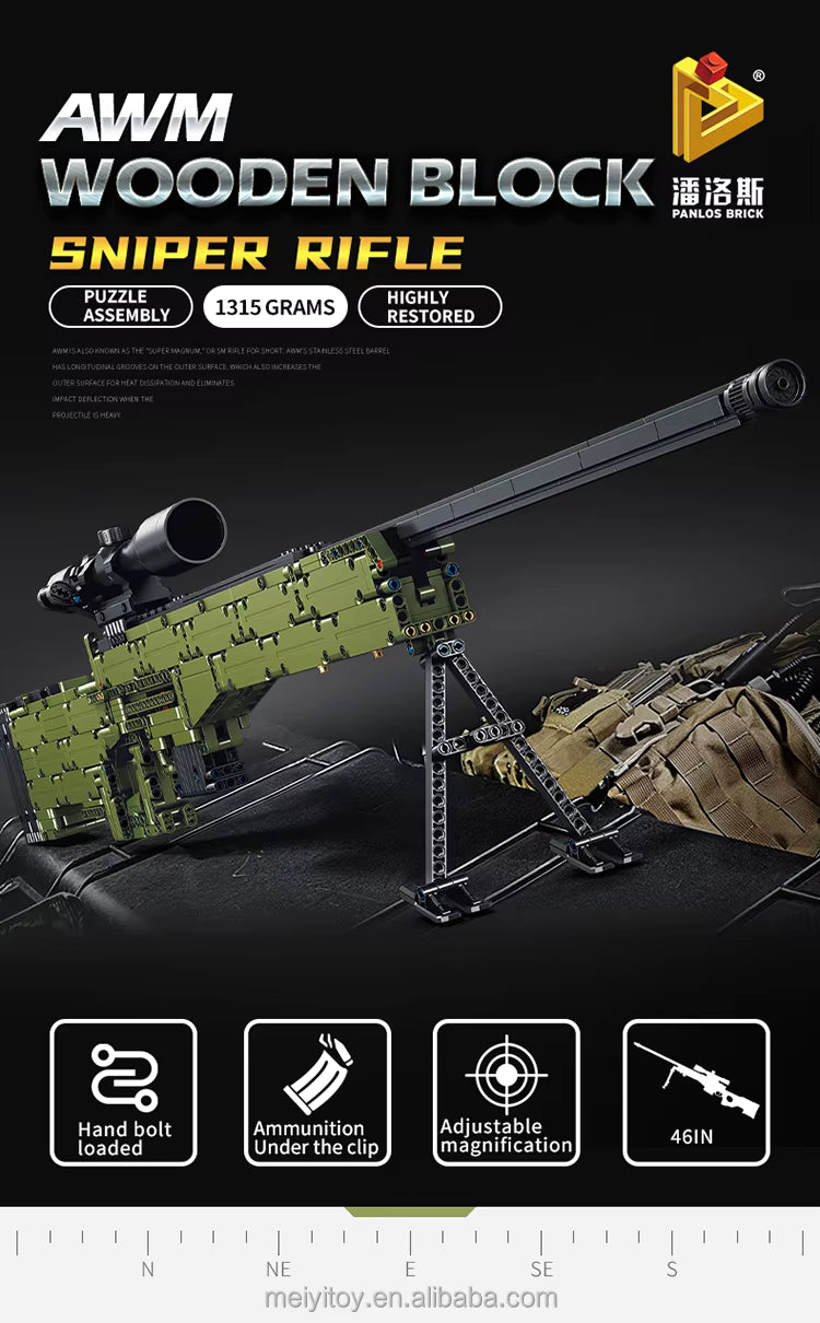 Panlos — AWM Sniper Rifle (Model INBX67001) — 1315 Pieces