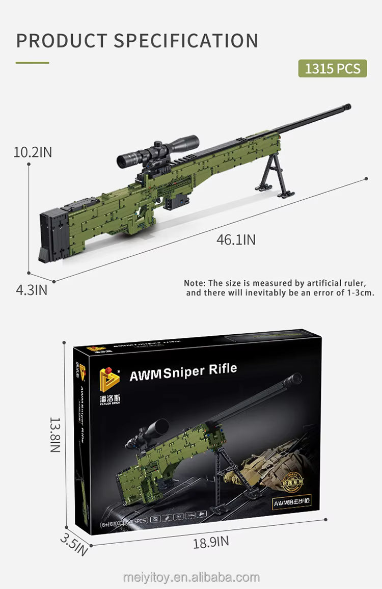 Panlos — AWM Sniper Rifle (Model INBX67001) — 1315 Pieces