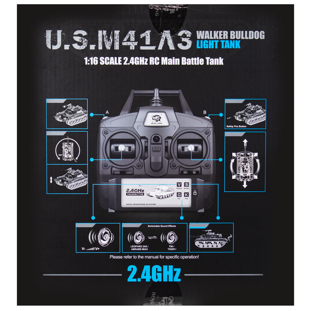Heng Long M41A3 Walker Bulldog Pro Edition with 7.0 Electronics BB/IR