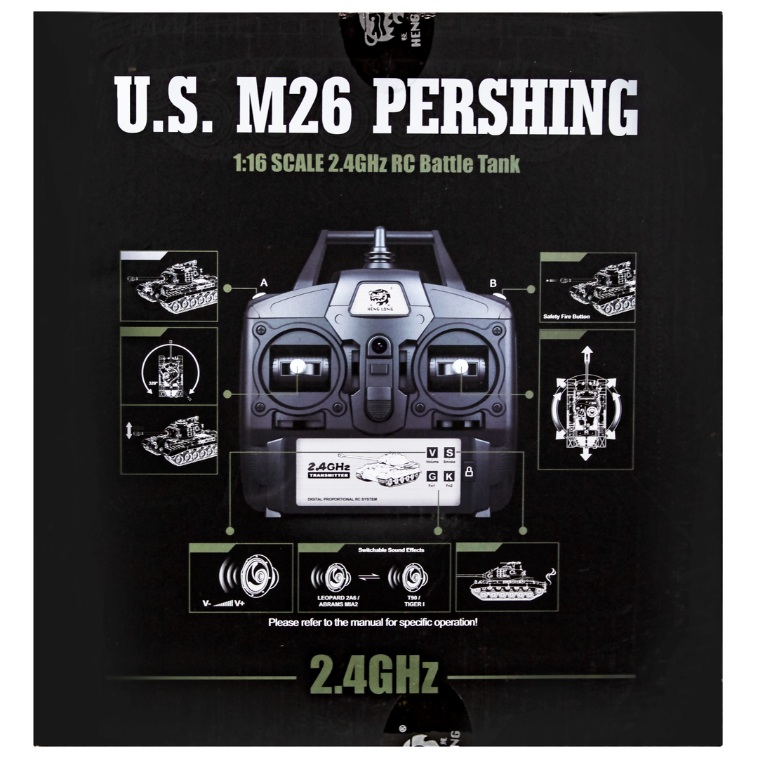 Heng Long 1/16 M26 Pershing Snow Leopard -  Pro Edition