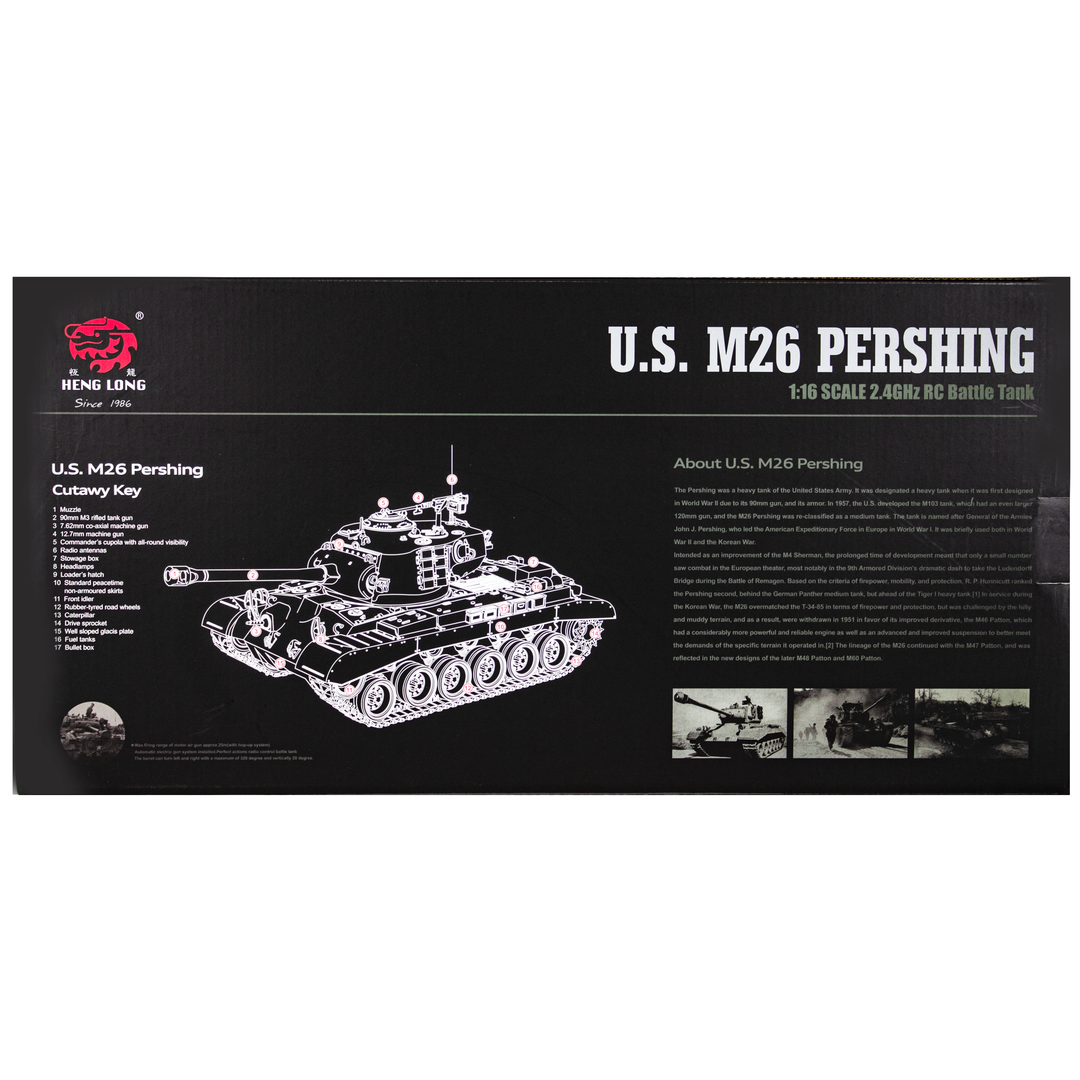 Heng Long 1/16 M26 Pershing Snow Leopard -  Pro Edition