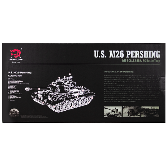 Heng Long 1/16 M26 Pershing Snow Leopard -  Pro Edition