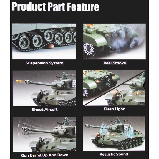 Heng Long 1/16 M26 Pershing Snow Leopard -  Pro Edition