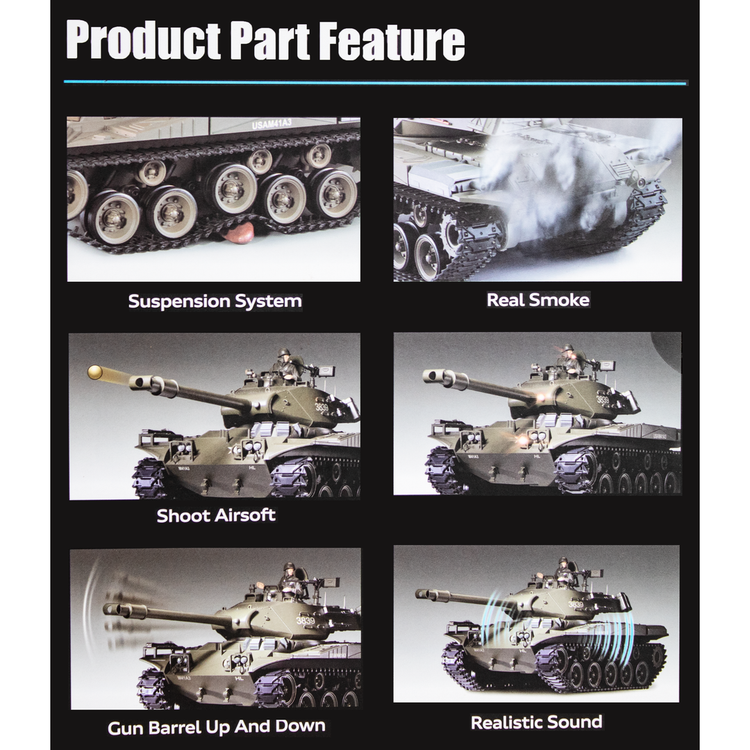 Heng Long M41A3 Walker Bulldog Pro Edition with 7.0 Electronics BB/IR