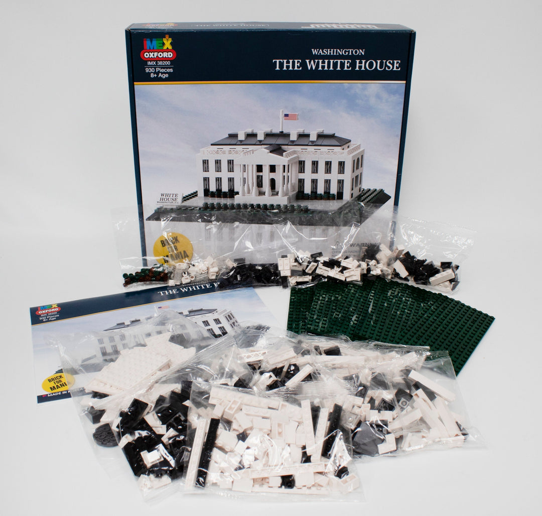 Oxford White House Brick Set – 930-Piece U.S. Landmark Model for History & Architecture Lovers