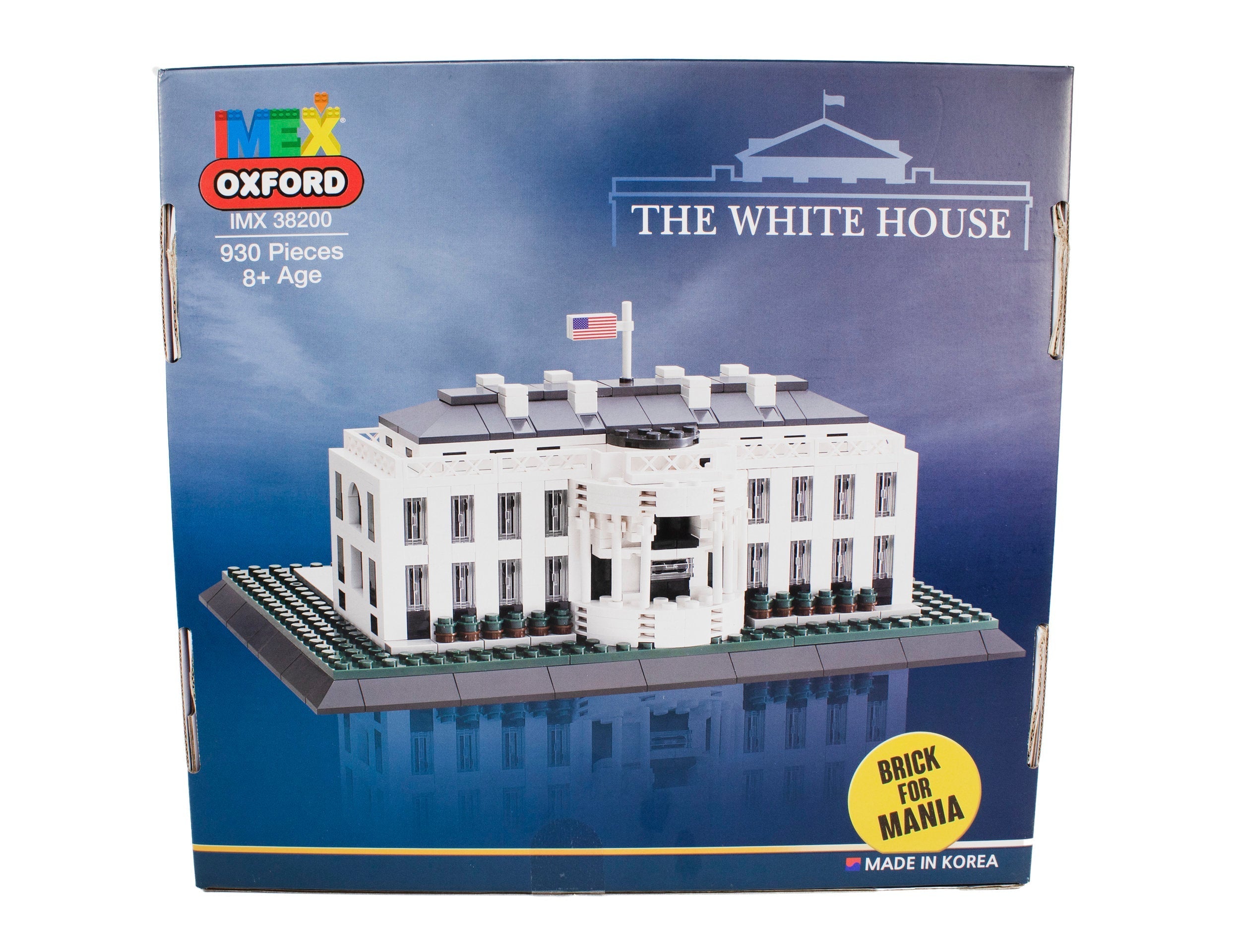 Oxford White House Brick Set – 930-Piece U.S. Landmark Model for History & Architecture Lovers
