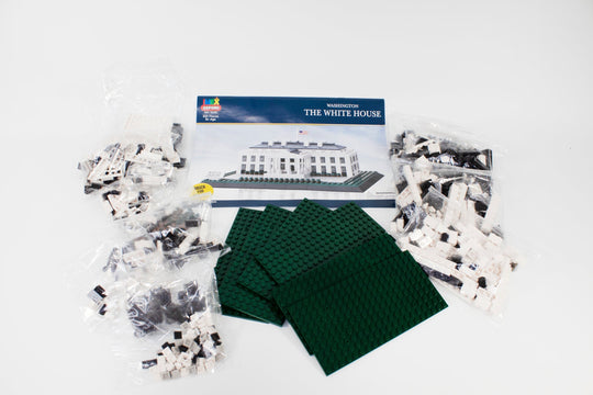 Oxford White House Brick Set – 930-Piece U.S. Landmark Model for History & Architecture Lovers