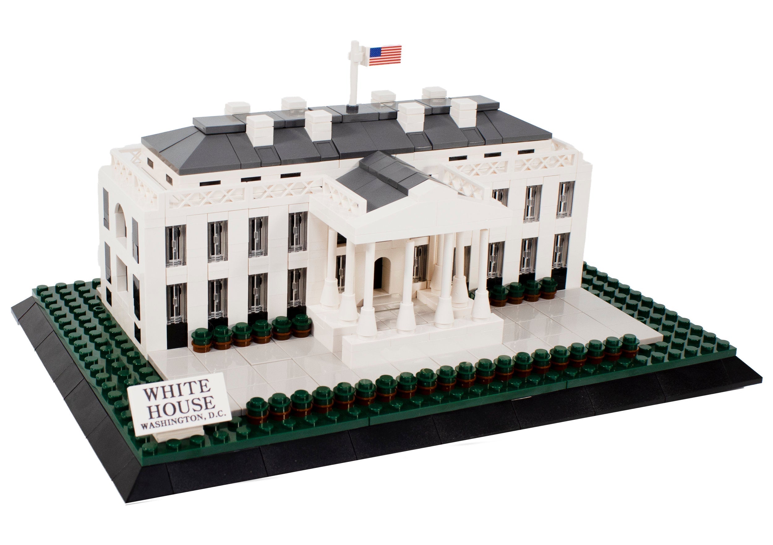 Oxford White House Brick Set – 930-Piece U.S. Landmark Model for History & Architecture Lovers