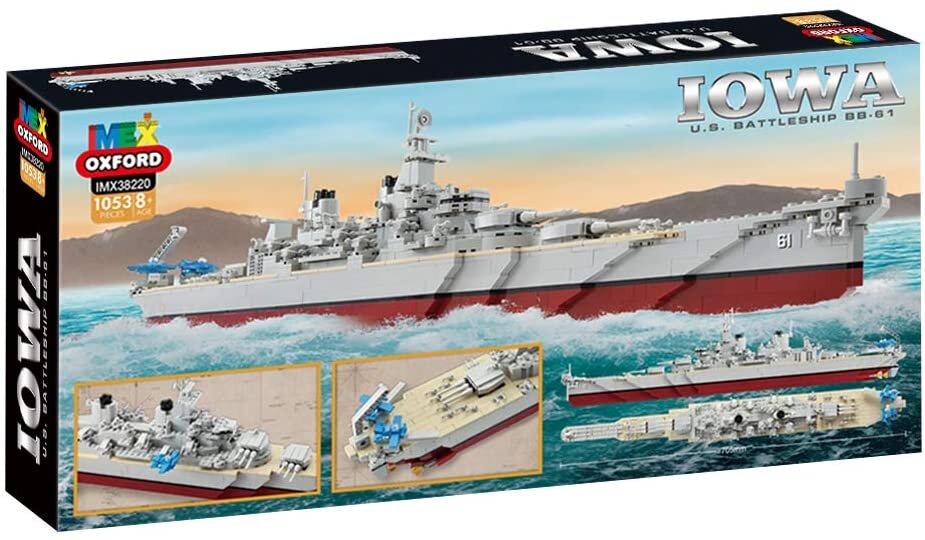 Imex Oxford Iowa US Battleship BB-61 1071 Pieces