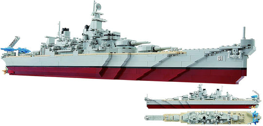 Imex Oxford Iowa US Battleship BB-61 1071 Pieces