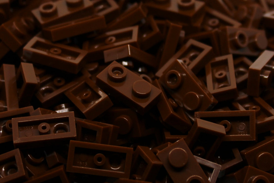 1X2X1/3 Stud Bricks 200 Pack (Brown)