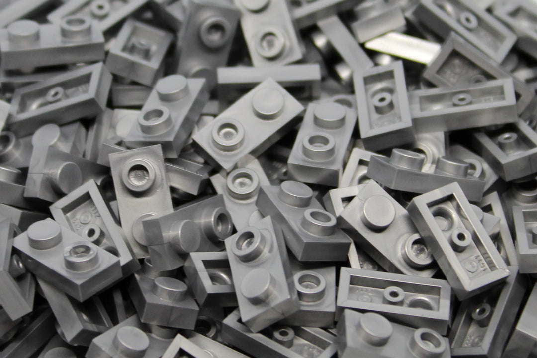 1X2X1/3 Stud Bricks 200 Pack (Metallic Silver)